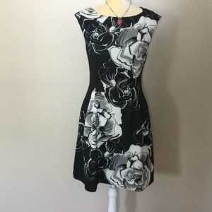 Classic Vince Camuto Scuba Fit & Flare Dress